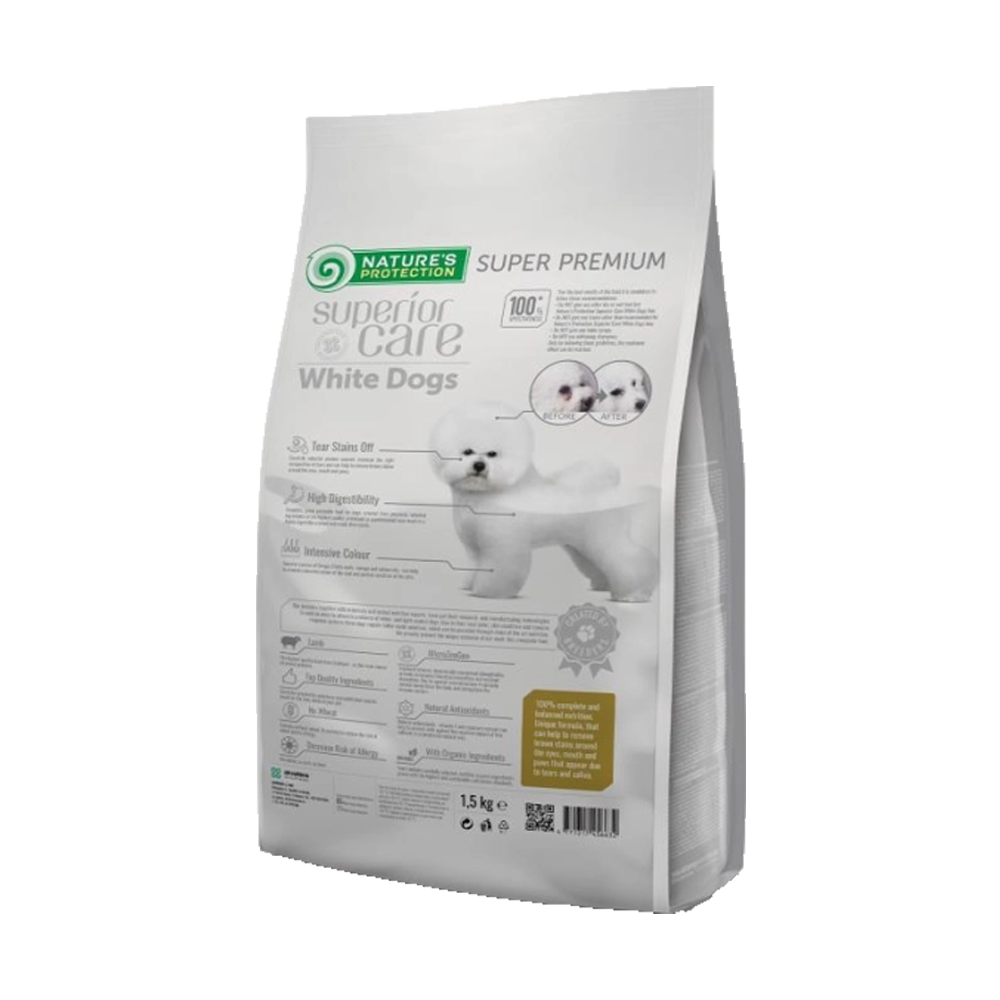 Nature's Protection Superior Care Dog Food with Lamb/ Adult/ Mini and Small Breed/ White Coat/ 1.5Kg