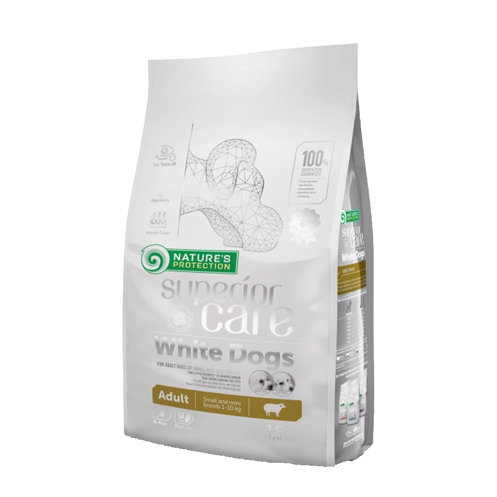 Nature's Protection Superior Care Dog Food with Lamb/ Adult/ Mini and Small Breed/ White Coat/ 1.5Kg