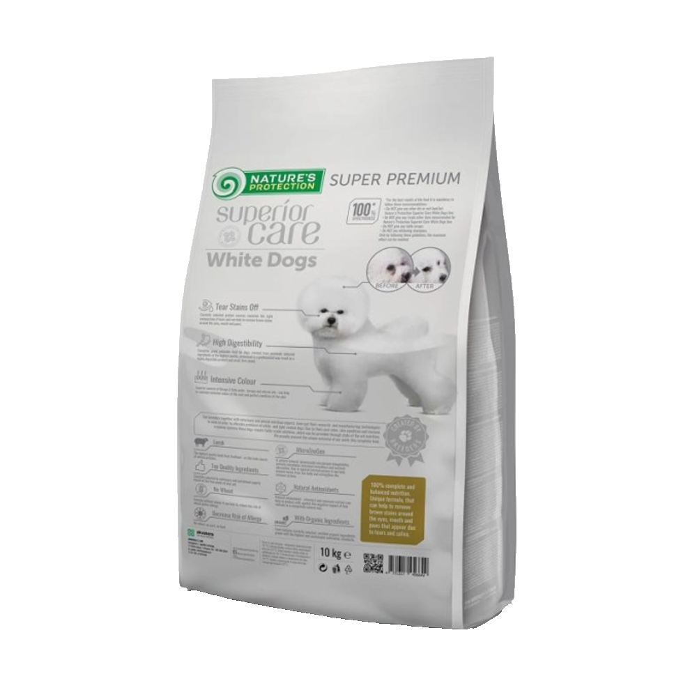 Nature's Protection Superior Care Dog Food with Lamb/ Adult/ Mini and Small Breed/ White Coat/ 10Kg