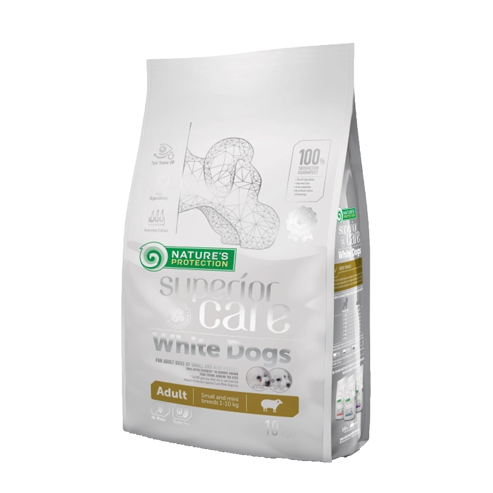 Nature's Protection Superior Care Dog Food with Lamb/ Adult/ Mini and Small Breed/ White Coat/ 10Kg