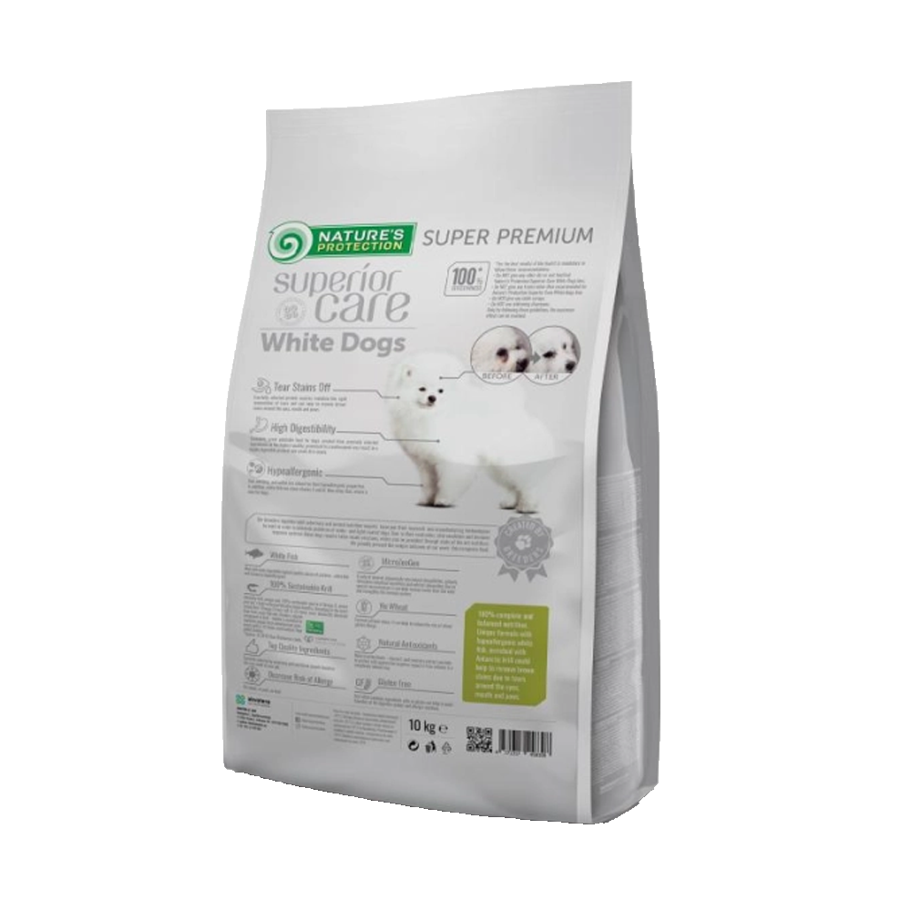 Nature's Protection Superior Care Dog Food with White Fish/ Junior/ Mini and Small Breed/ White Coat/ 10Kg
