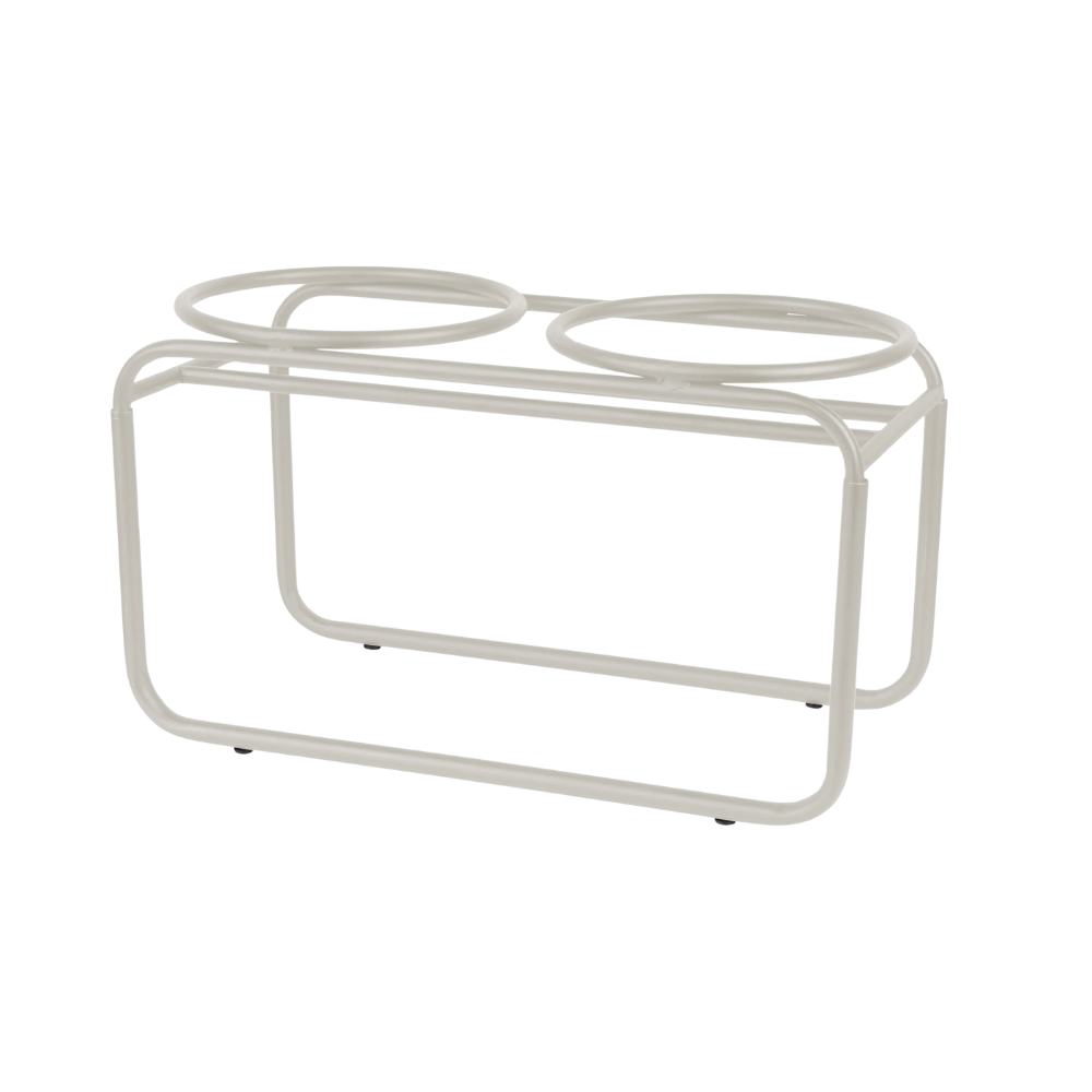 District 70 Butler Food Bowl Stand for Dogs/ Beige/ Medium