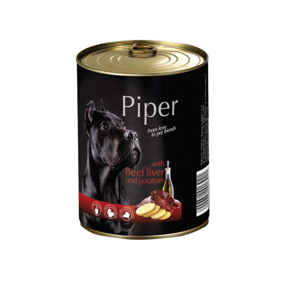 Piper Dog Food with Beef Liver and Potatoes/ Can
