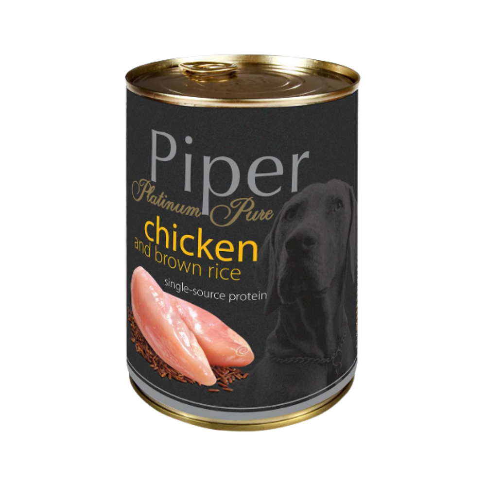 Piper Dog Food Platinum Pure Chicken with Brown Rice/ Can/ 400gr