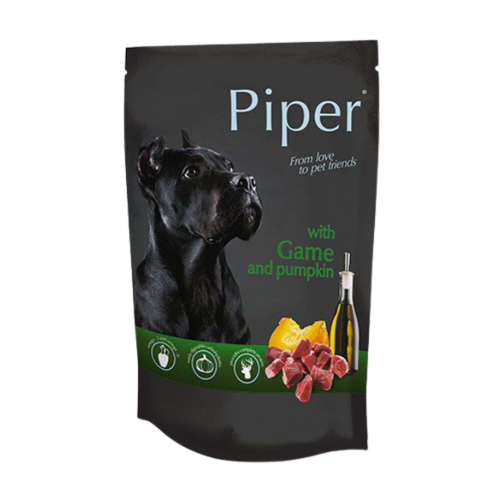 Piper Dog Food with Game and Pumpkin/ Pouch