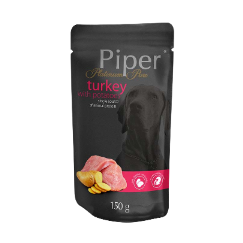 Piper Dog Food Platinum Pure Turkey with Potatoes/ Pouch/ 150gr