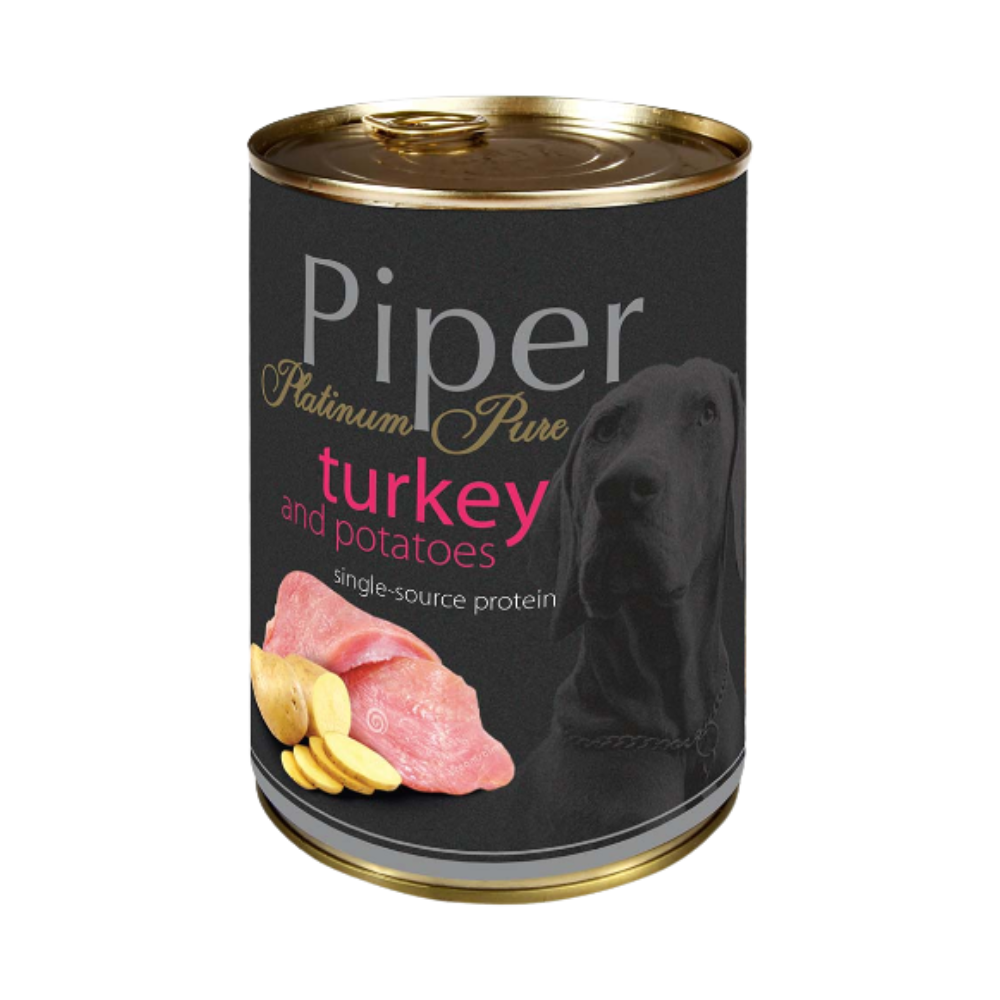 Piper Dog Food Platinum Pure Turkey with Potatoes/ Can/ 400gr