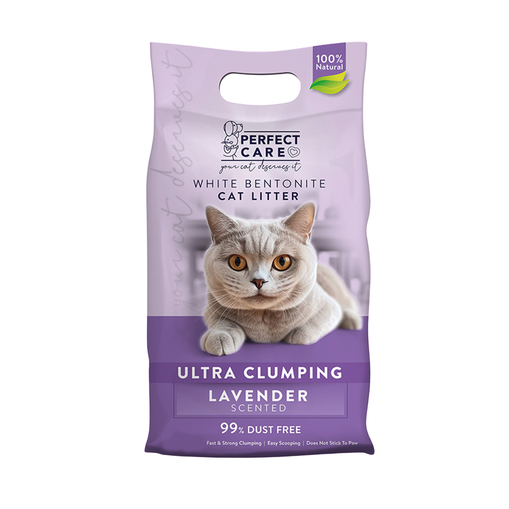 Perfect Care Cat Litter White Bentonite with Lavender/ 10L