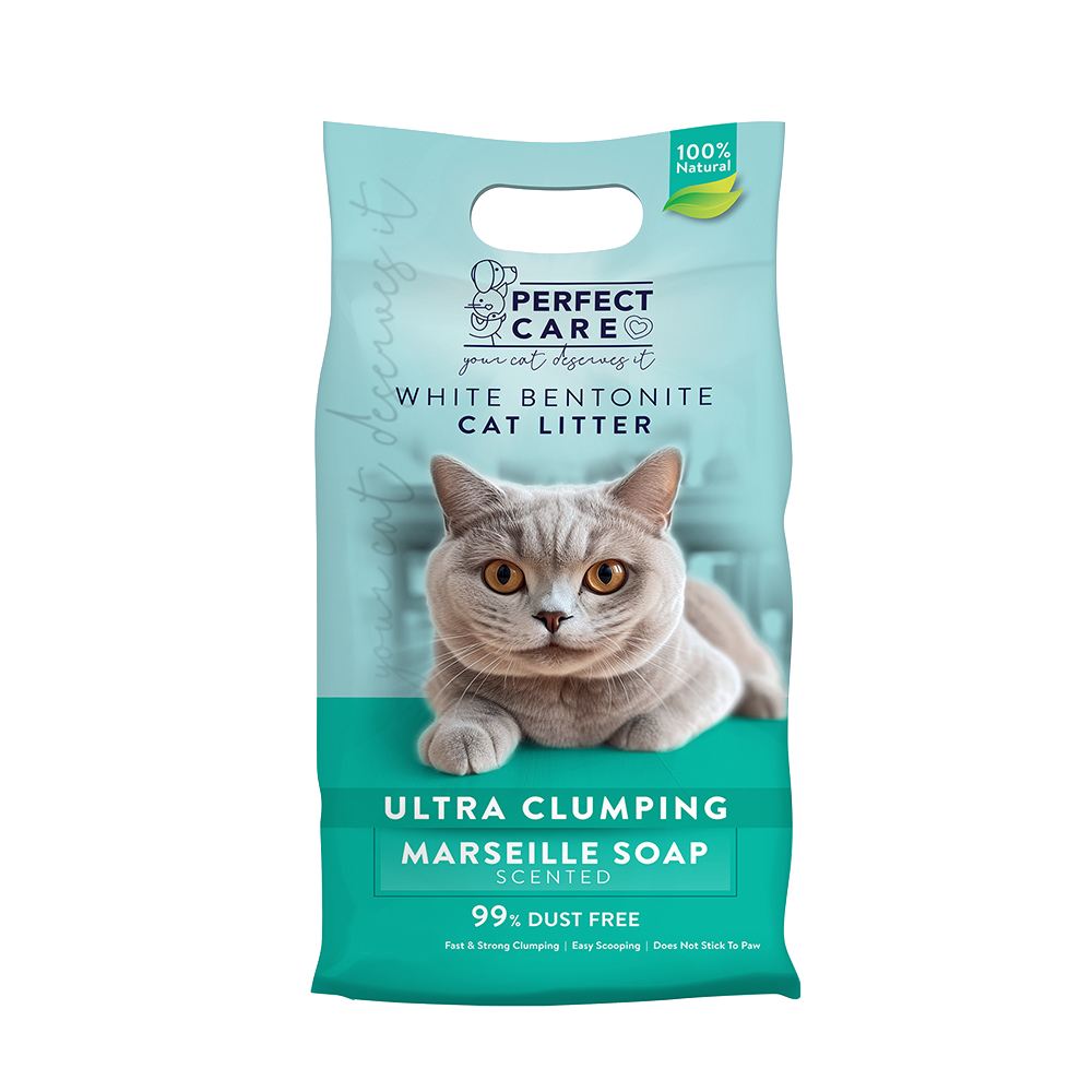 Perfect Care Cat Litter White Bentonite with Marseille Soap/ 10L