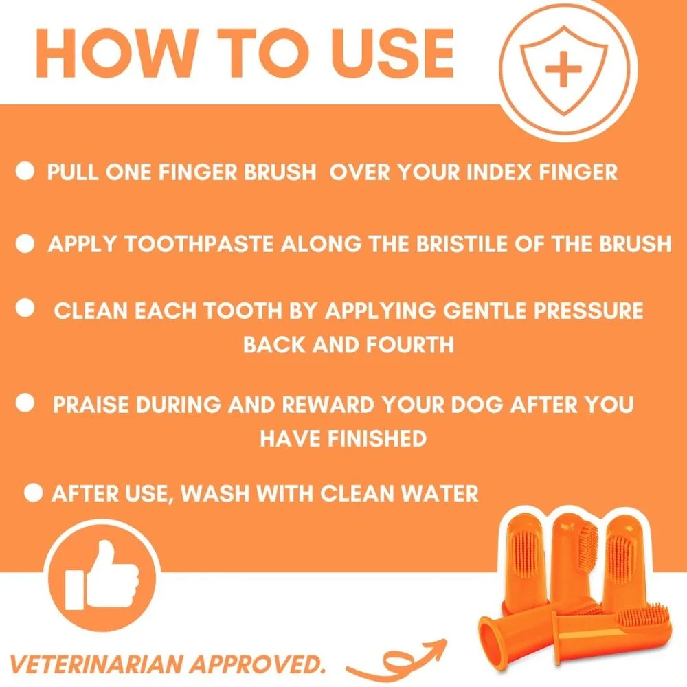 OurDogsLife Silicone Finger Touthbrushes