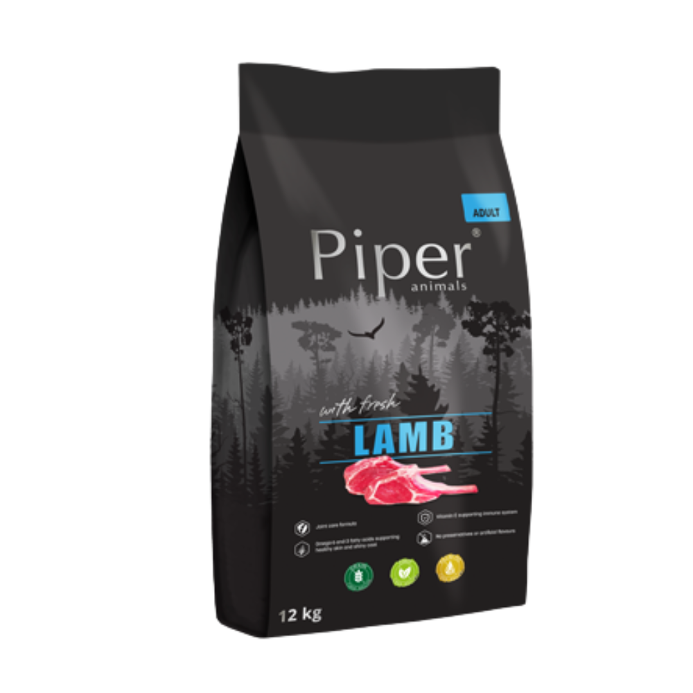 Piper Dry Dog Food with Lamb/ 12Kg