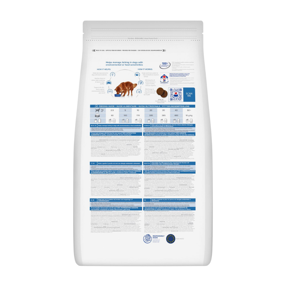 Hill's Presciption Diet Derm Complete Dog Food/ 12Kg