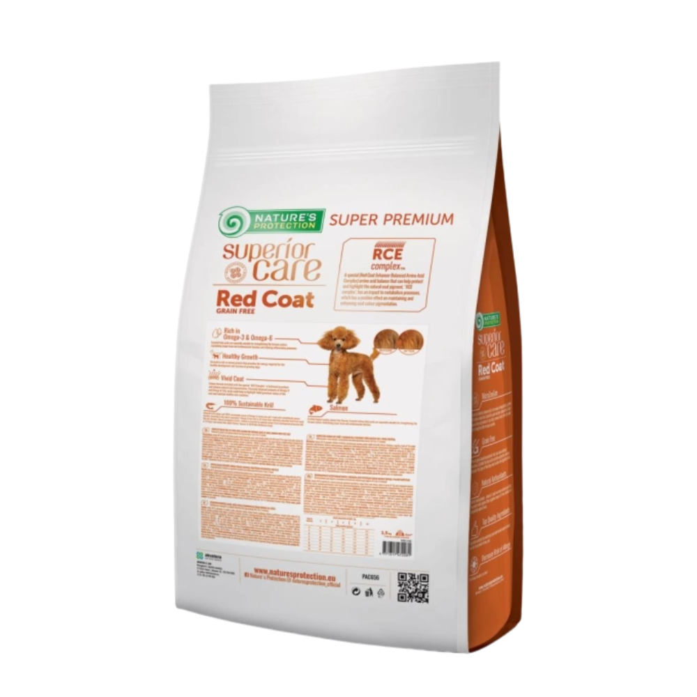 Nature's Protection Superior Care Dog Food with Salmon/ Junior/ Small Breed/ Red Coat/ 1.5Kg