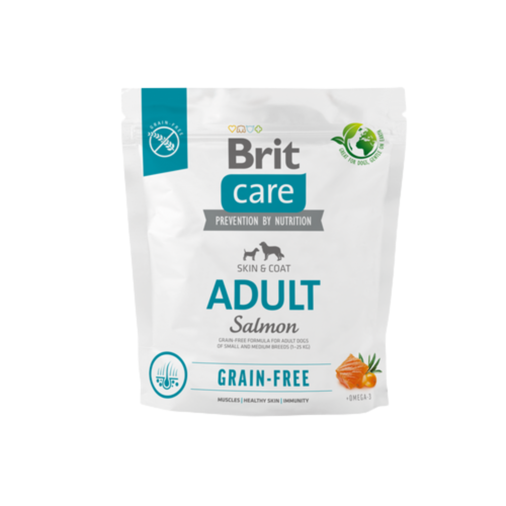 Brit Care Dog Food with Salmon/ Adult/ Small and Medium Breed/ 1Kg