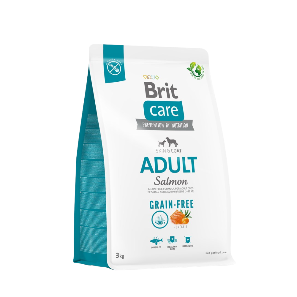 Brit Care Dog Food with Salmon/ Adult/ Small and Medium Breed/ 3Kg
