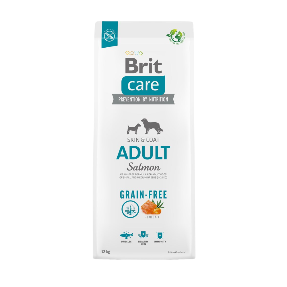 Brit Care Dog Food with Salmon/ Adult/ Small and Medium Breed/ 12Kg