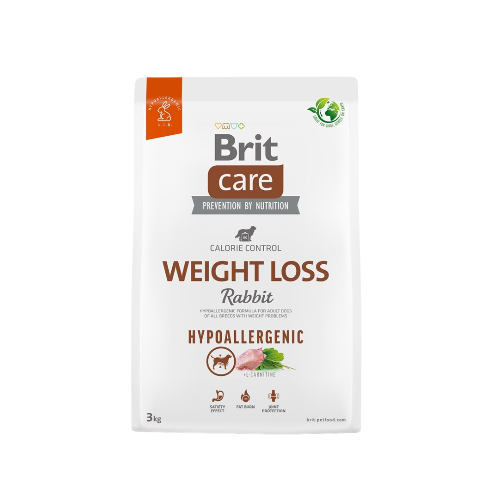 Brit Care Dog Food Hypoallergenic Weight Loss with Rabbit/ Adult/ All Breeds/ 3Kg