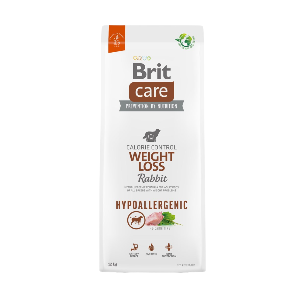 Brit Care Dog Food Hypoallergenic Weight Loss with Rabbit/ Adult/ All Breeds/ 12Kg