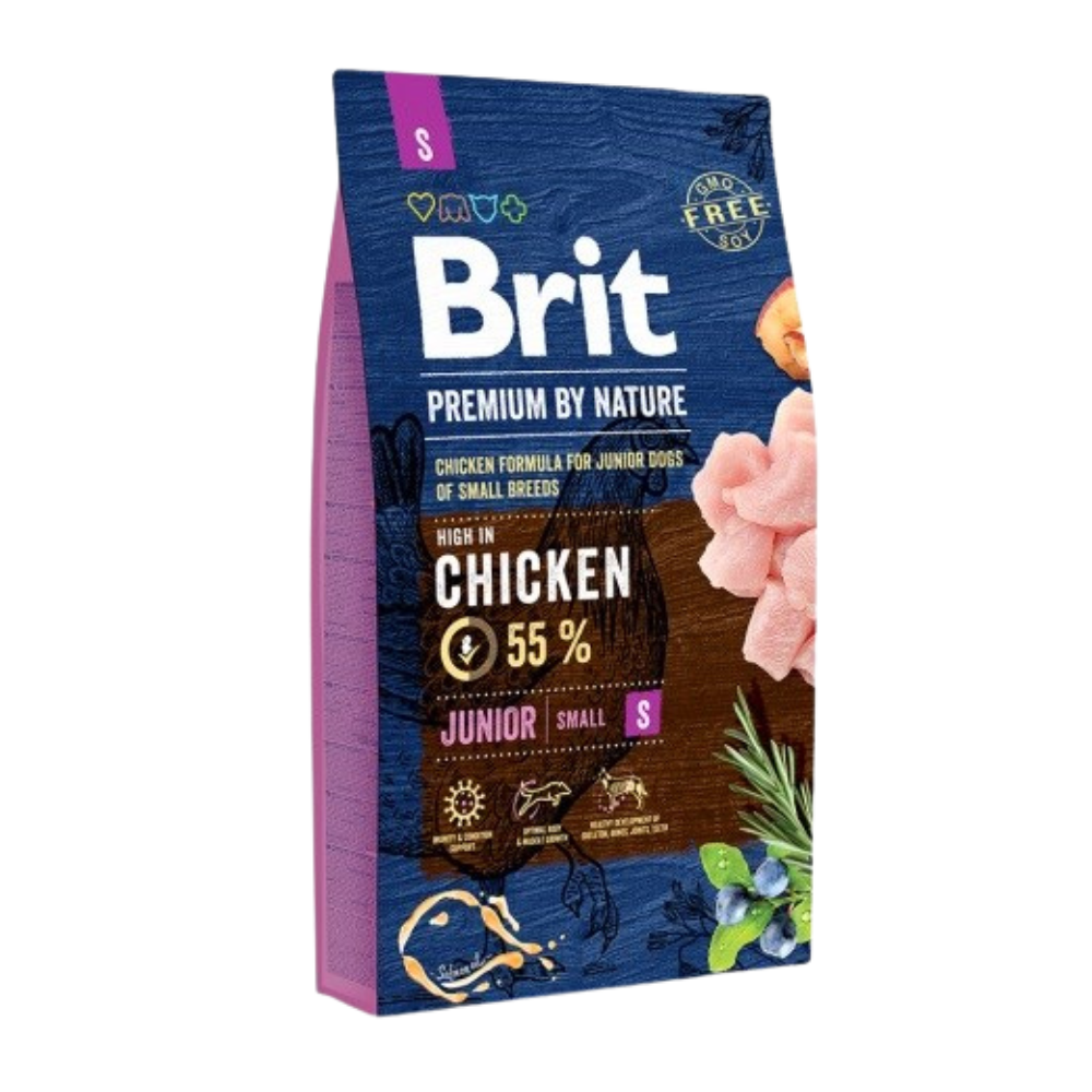 Brit Premium Care Dog Food with Chicken/ Junior/ Small Breeds/ 3Kg