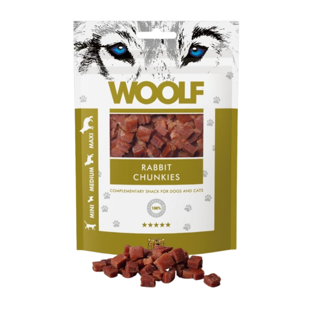 Woolf Rabbit Chunkies Dog Treats