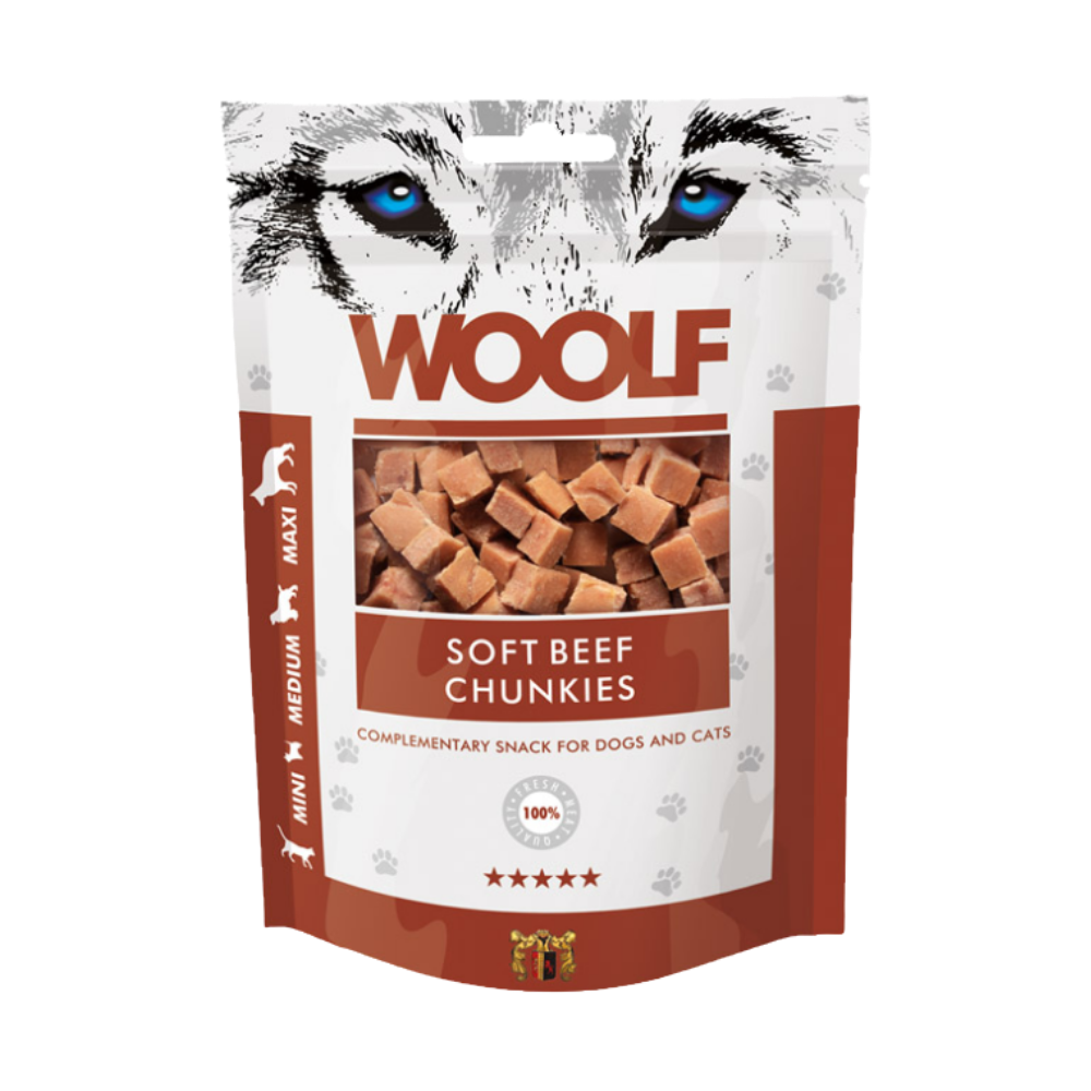 Woolf Soft Beef Chunkies Dog Treats