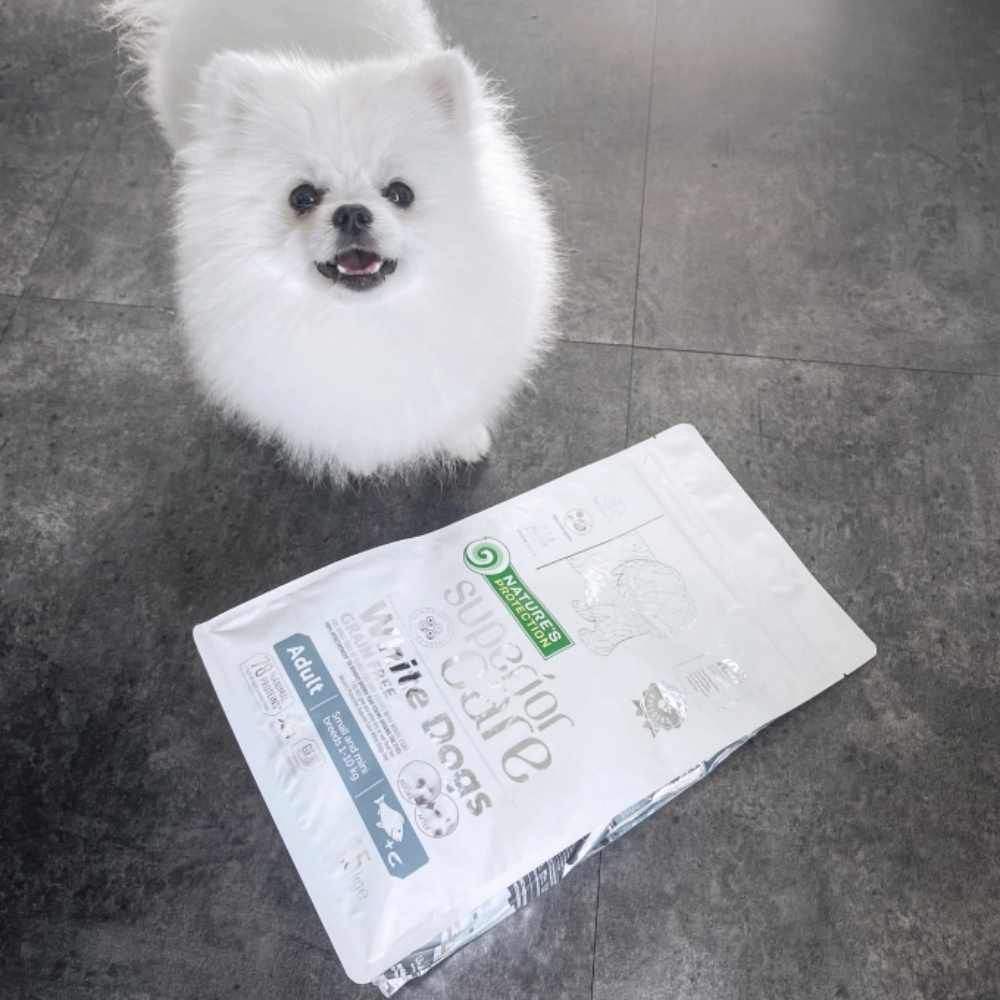 Nature's Protection Superior Care Dog Food with White Fish/ Adult/ Mini and Small Breed/ White Coat/ 10Kg