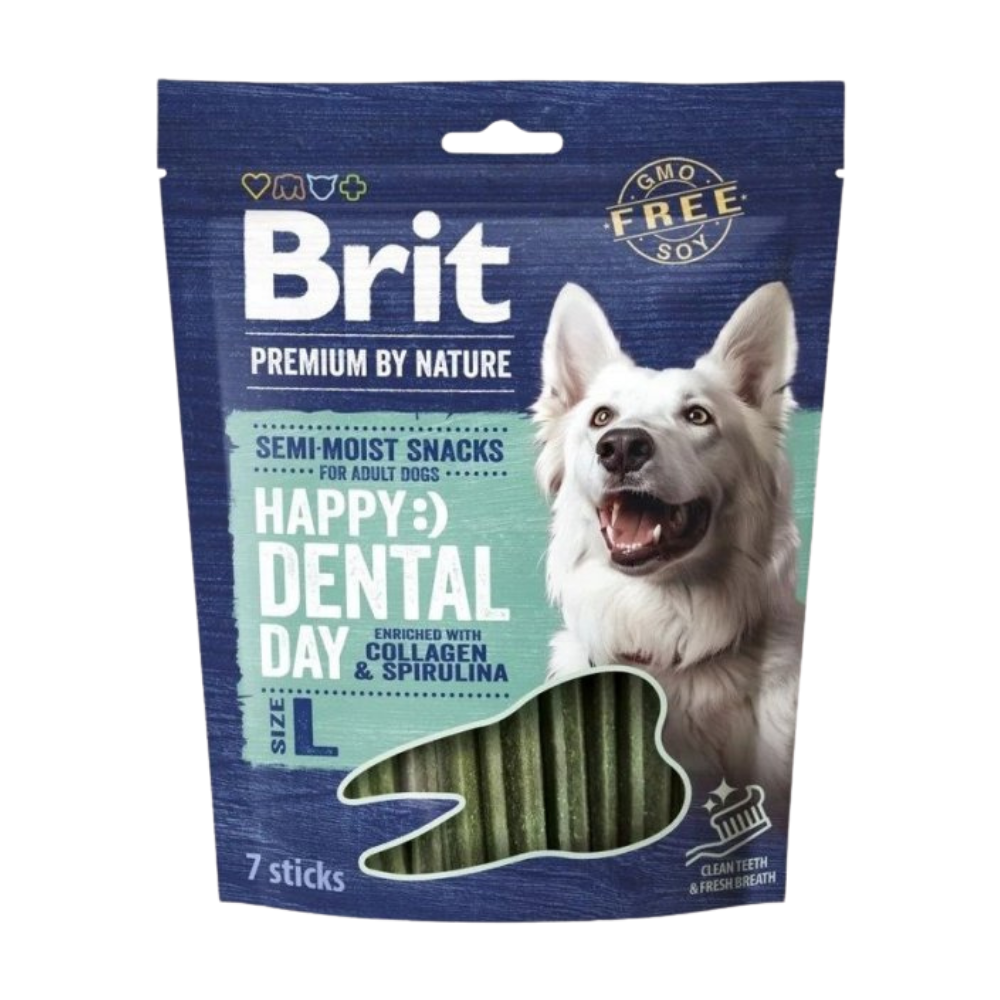 Brit Premium By Nature® Dog Semi-Moist Snacks Happy Dental with Collagen & Spirulina/ L