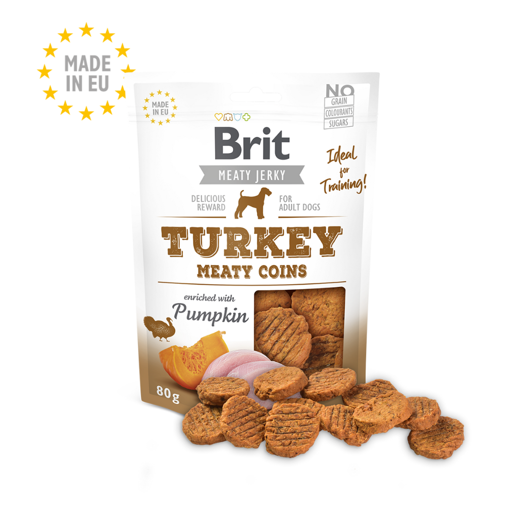 Brit Meaty Jerky Snack Turkey & Chicken Meaty Coins