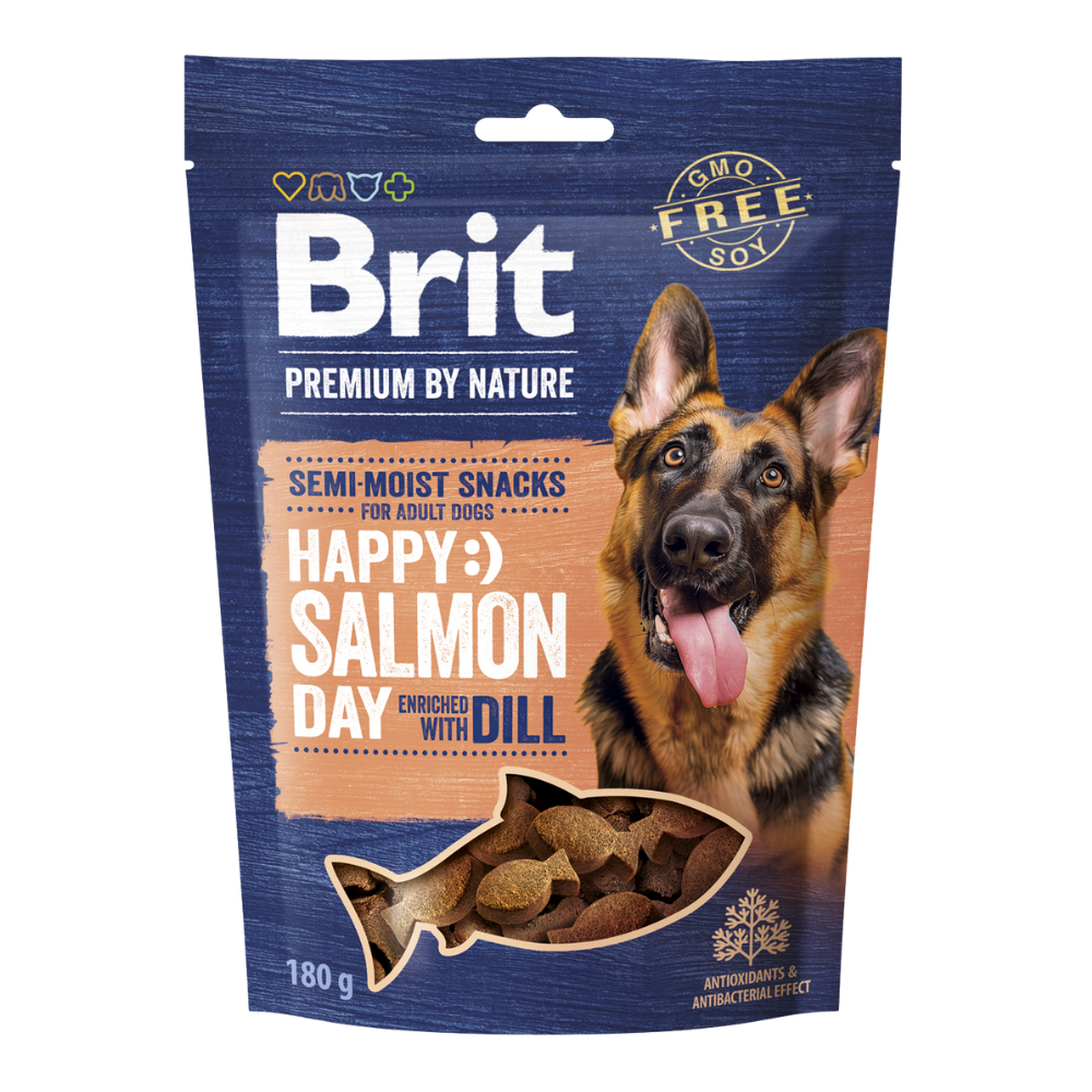 Brit Premium By Nature® Dog Semi-Moist Snacks Happy Salmon with Dill