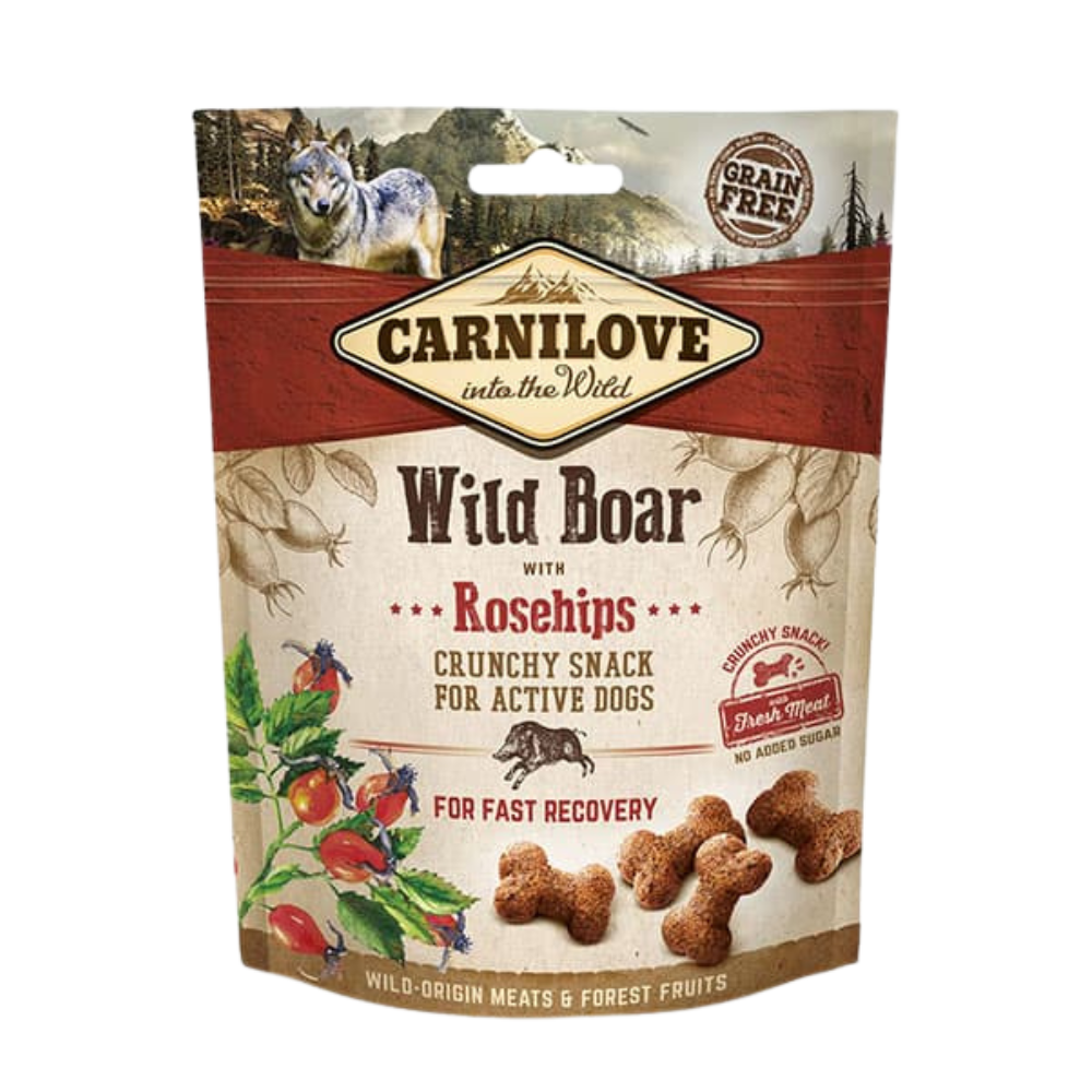 Carnilove Wild Boar with Rosehips Crunchy Dog Treats