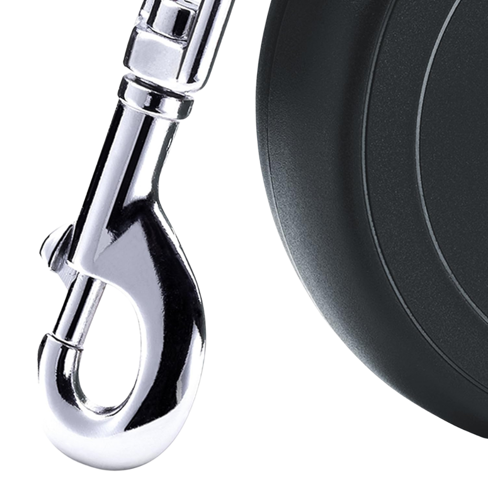 Flexi New Classic Dog Retractable Lead/ Cord/ Medium/ 5m/ Black