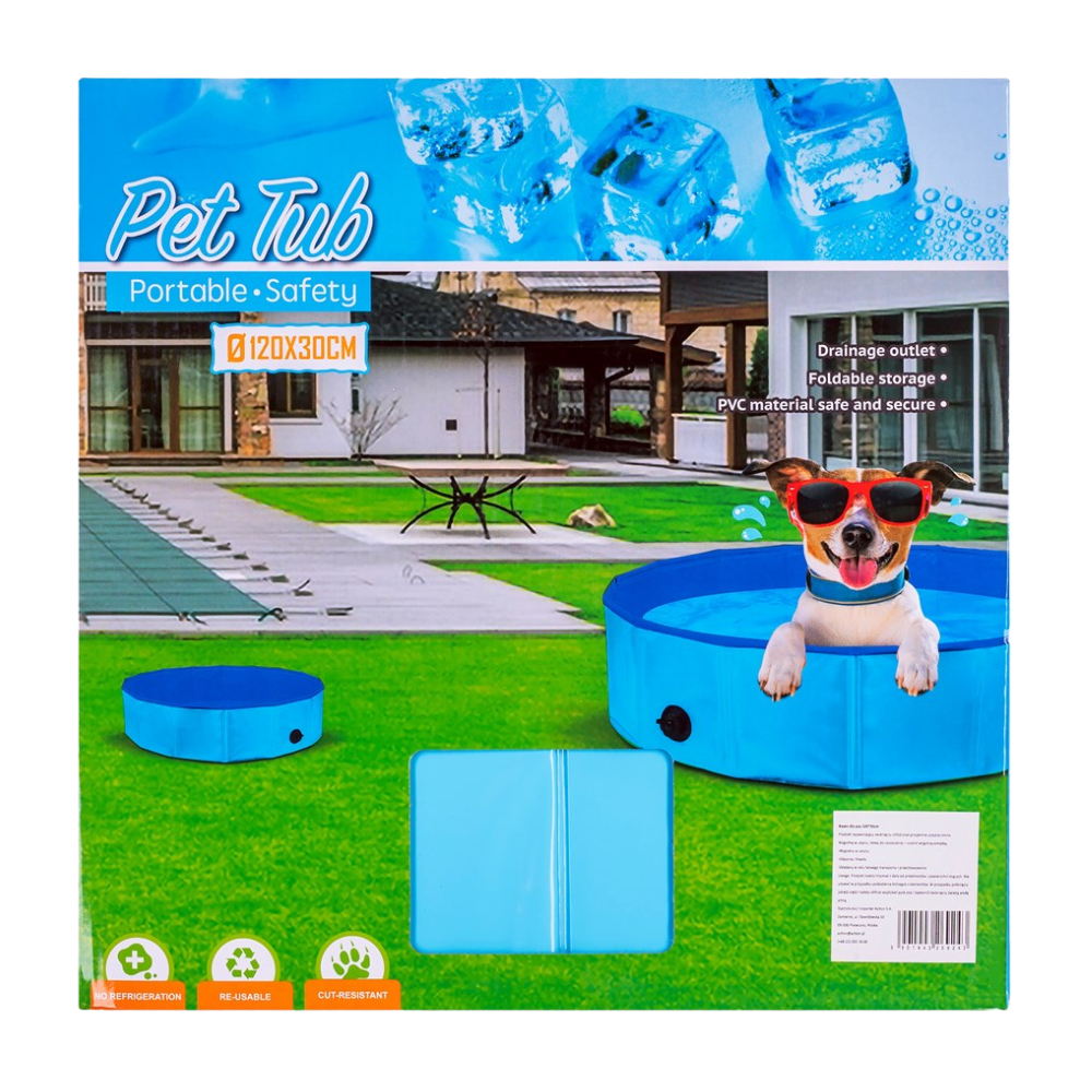 Diamentiq Folding dog pool 120x30cm