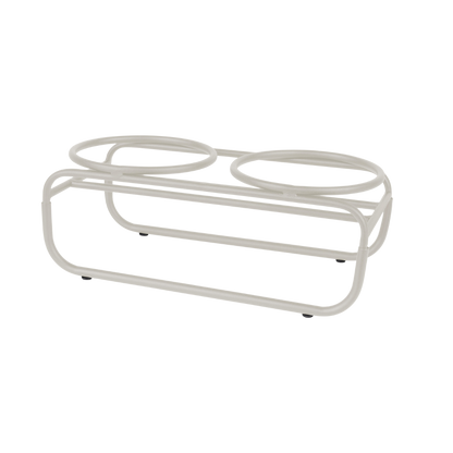 District 70 Butler Food Bowl Stand for Dogs/ Beige/ Small