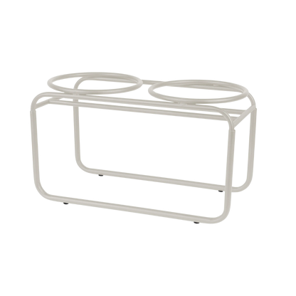 District 70 Butler Food Bowl Stand for Dogs/ Beige/ Medium