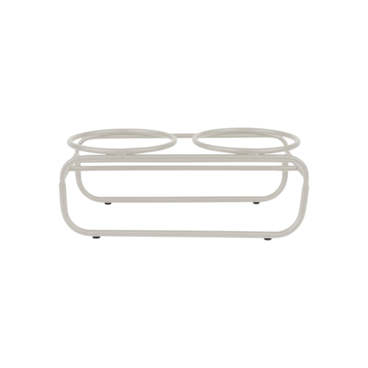 District 70 Butler Food Bowl Stand for Dogs/ Beige/ Small