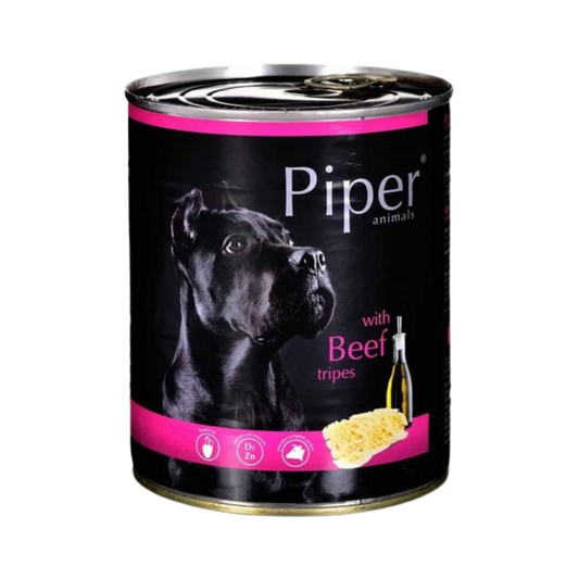 Piper Dog Food with Beef Tripes/ Can
