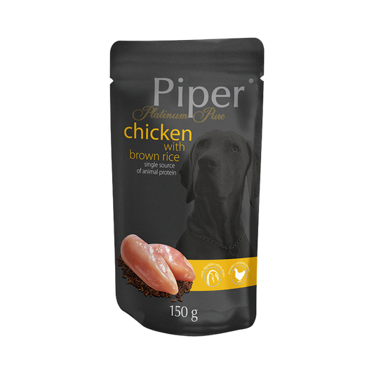 Piper Dog Food Platinum Pure Chicken with Brown Rice/ Pouch/ 150gr