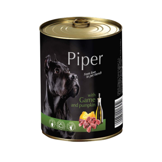 Piper Dog Food with Game and Pumpkin/ Can