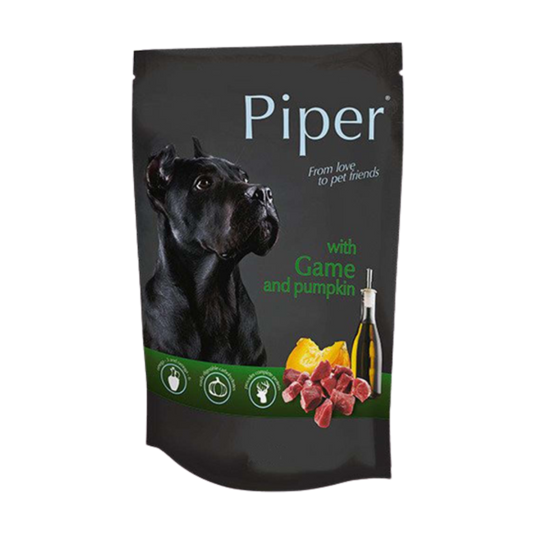 Piper Dog Food with Game and Pumpkin/ Pouch
