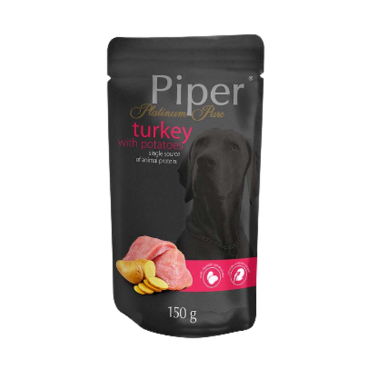 Piper Dog Food Platinum Pure Turkey with Potatoes/ Pouch/ 150gr