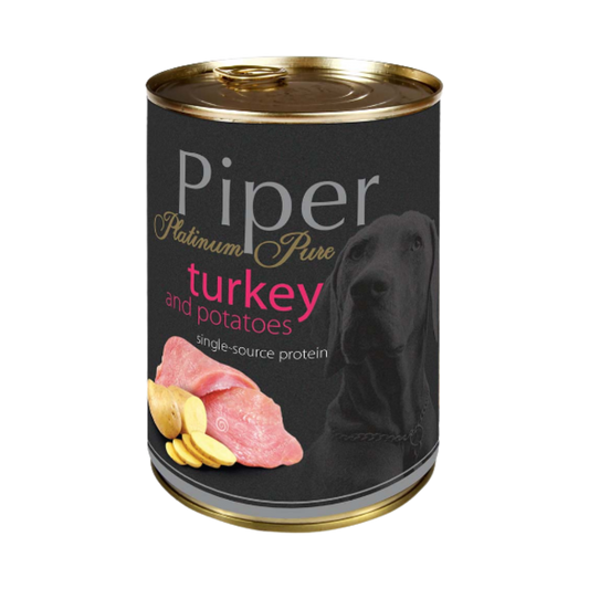 Piper Dog Food Platinum Pure Turkey with Potatoes/ Can/ 400gr