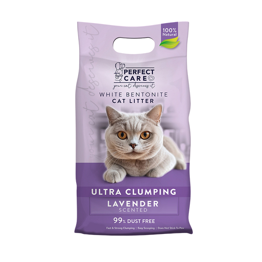 Perfect Care Cat Litter White Bentonite with Lavender/ 10L