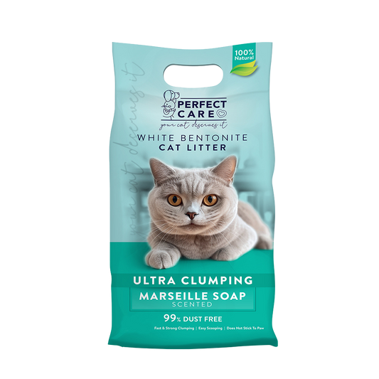 Perfect Care Cat Litter White Bentonite with Marseille Soap/ 10L