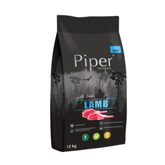 Piper Dry Dog Food with Lamb/ 12Kg