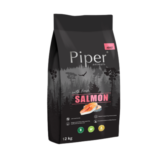 Piper Dry Dog Food with Salmon/ 12Kg