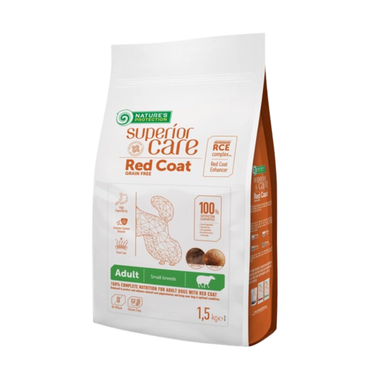 Nature's Protection Superior Care Dog Food with Lamb/ Adult/ Small Breed/ Red Coat/ 1.5Kg