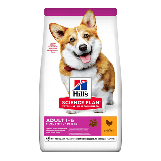 Hill's Science Plan Small and Mini Adult Dog Food with Chicken/ 6Kg