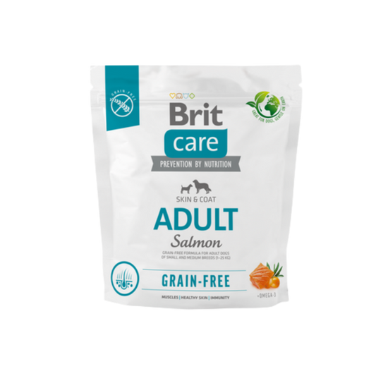 Brit Care Dog Food with Salmon/ Adult/ Small and Medium Breed/ 1Kg