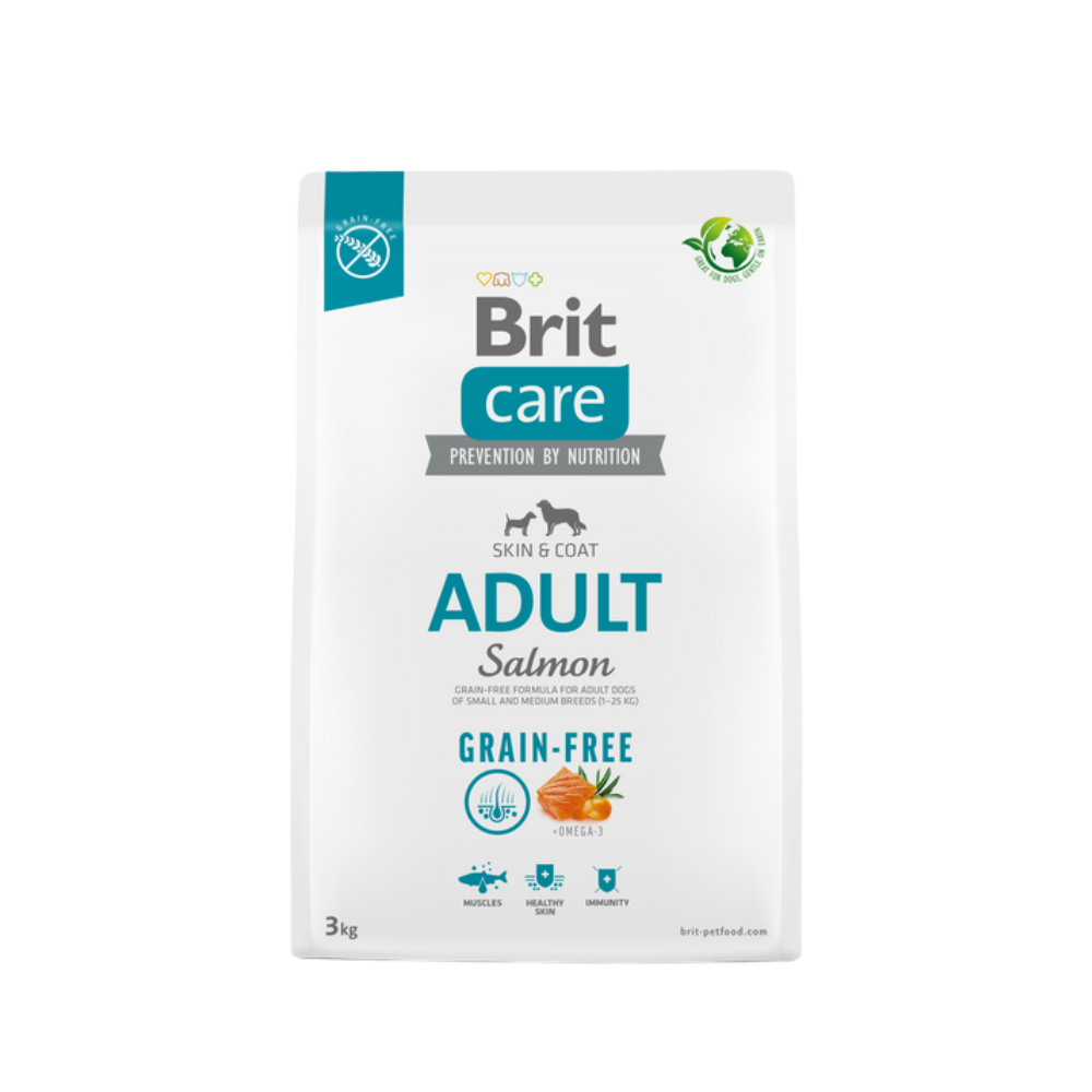 Brit Care Dog Food with Salmon/ Adult/ Small and Medium Breed/ 3Kg