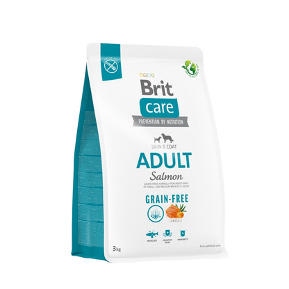 Brit Care Dog Food with Salmon/ Adult/ Small and Medium Breed/ 3Kg